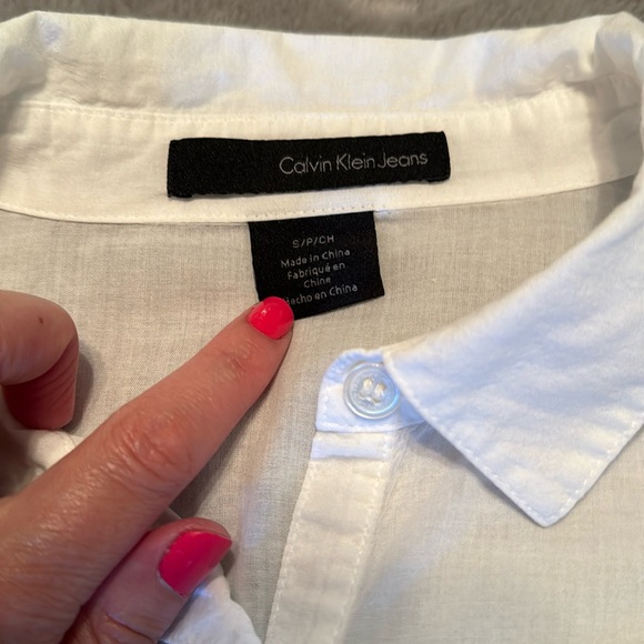 Calvin Klein Jeans White Blouse - Picture 5 of 10